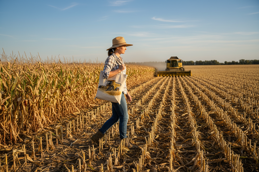 Yellow Combine Harvester Tote Bag Yellow Combine Harvester Tote Bag