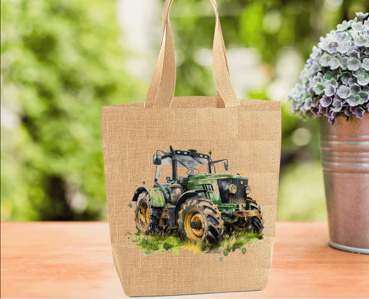 Green Tractor Tote Bag Green Tractor Tote Bag