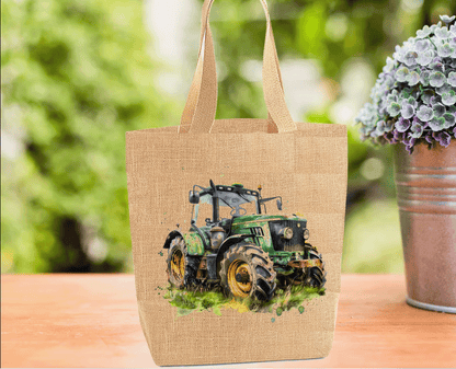 Green Tractor Tote Bag Green Tractor Tote Bag