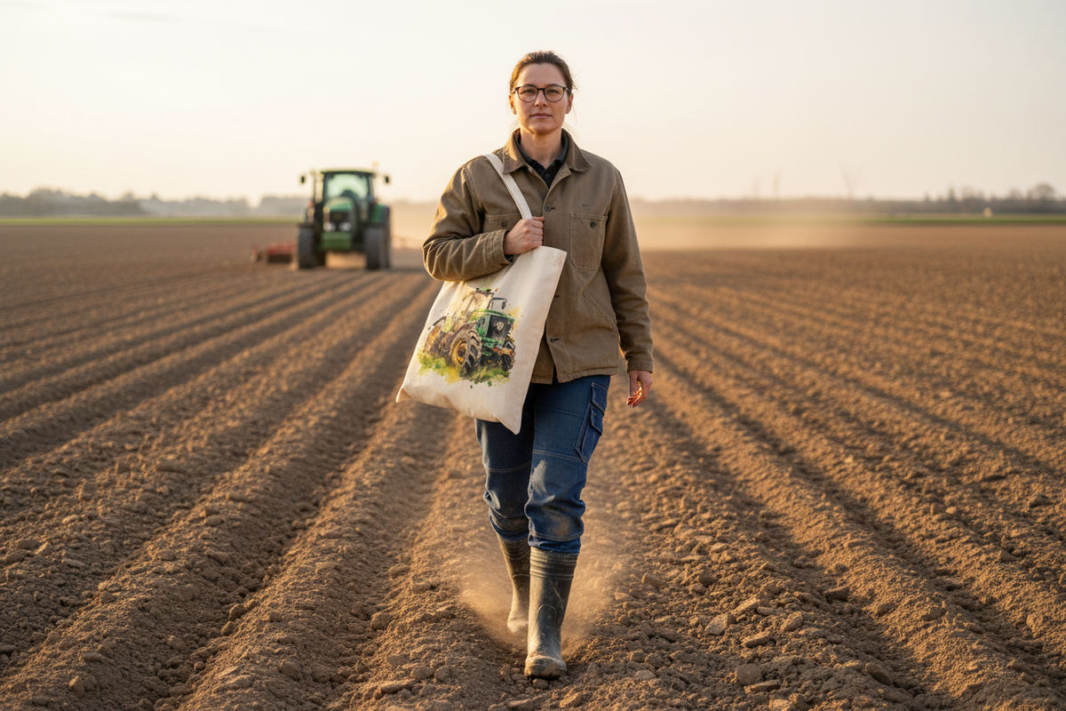 Green Tractor Tote Bag Green Tractor Tote Bag