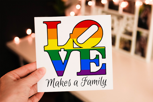 Cerdyn Mabwysiadu – Love Makes a Family