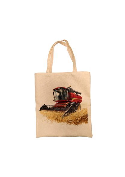 Red Combine Harvester Tote Bag Red Combine Harvester Tote Bag