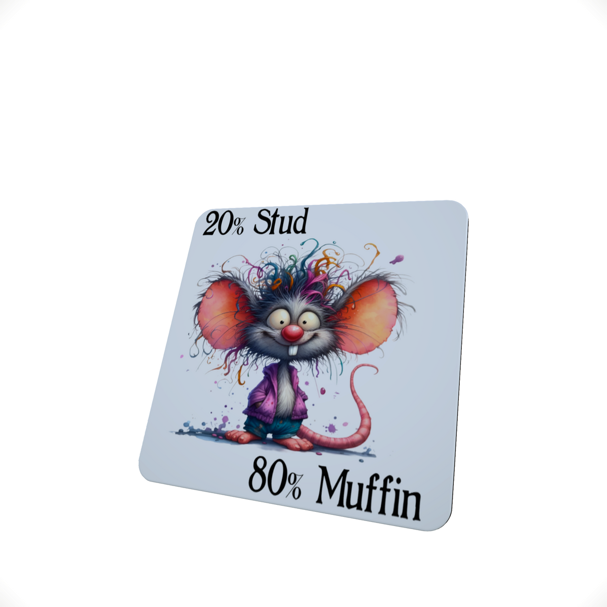 Stud Muffin Funny Hardboard Coaster Stud Muffin Funny Hardboard Coaster