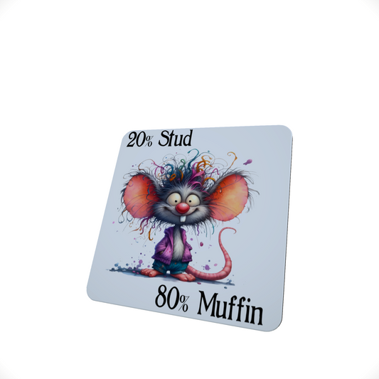 Stud Muffin Funny Hardboard Coaster Stud Muffin Funny Hardboard Coaster