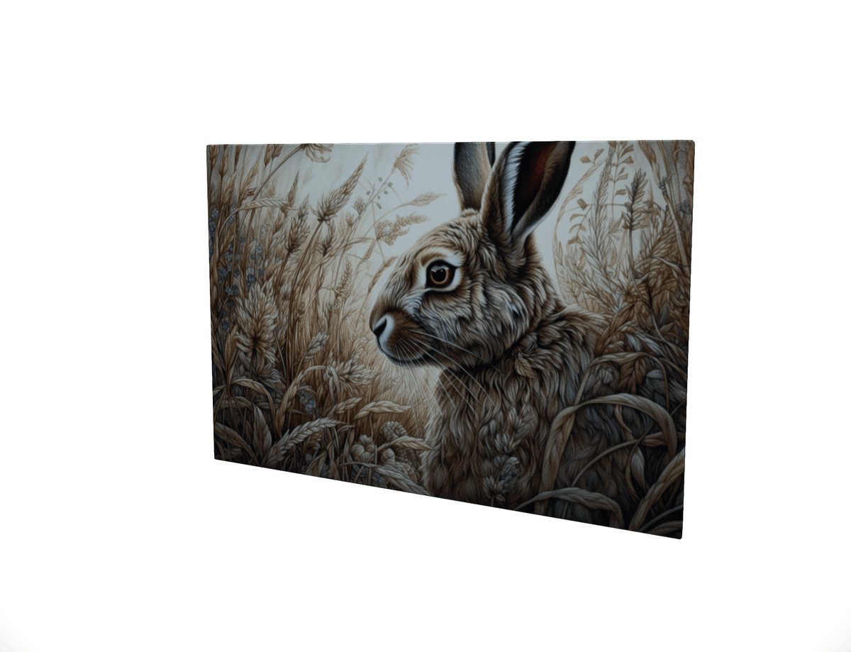 Hare in Corn Field.... Glossy Aluminium Print Hare in Corn Field.... Glossy Aluminium Print