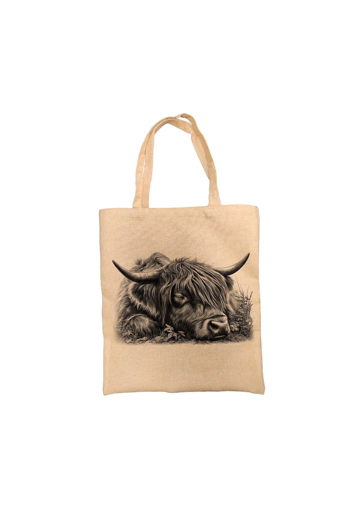 Sleeping Highland Cow Tote Bag Sleeping Highland Cow Tote Bag
