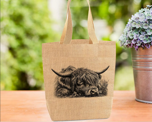 Sleeping Highland Cow Tote Bag Sleeping Highland Cow Tote Bag
