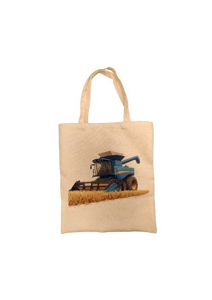 Blue Combine Harvester Tote Bag Blue Combine Harvester Tote Bag
