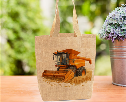 Orange Combine Harvester Tote Bag Orange Combine Harvester Tote Bag