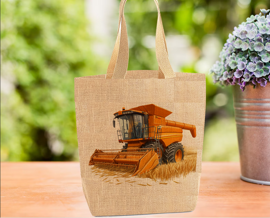 Orange Combine Harvester Tote Bag Orange Combine Harvester Tote Bag