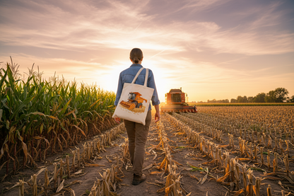 Orange Combine Harvester Tote Bag Orange Combine Harvester Tote Bag