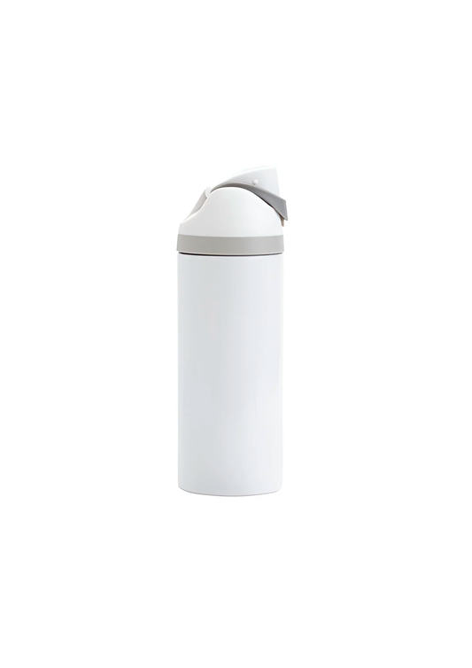 Potel thermol wen blaen 720ml gyda'r ddolen gario blygu wedi'i chodi