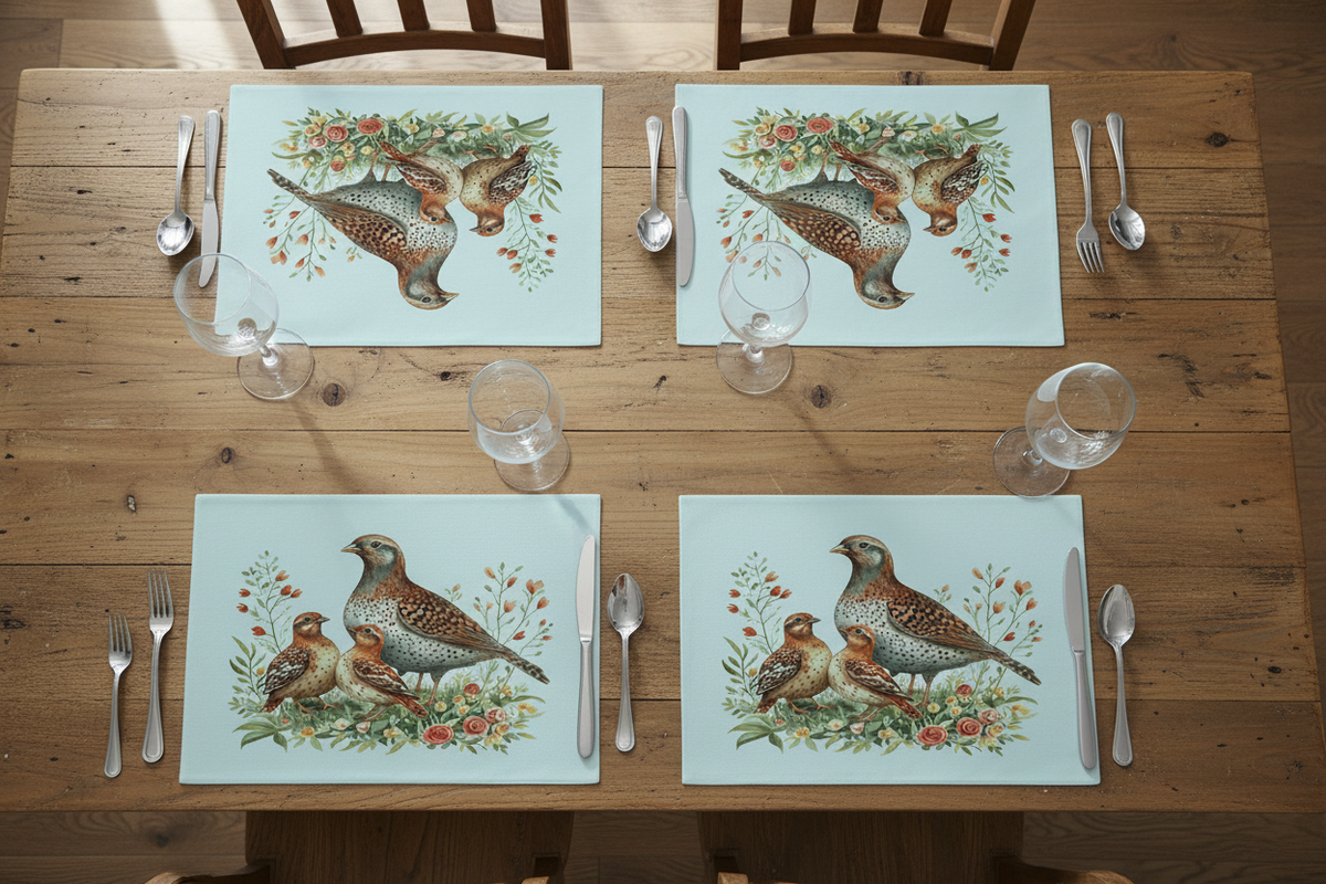 Partridge Glass Placemat Partridge Glass Placemat