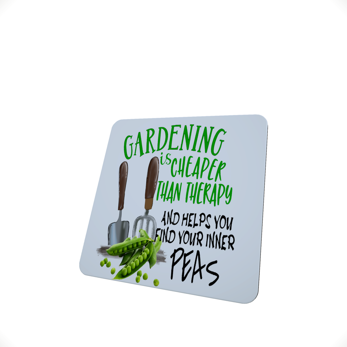 Gardening Is Cheaper Than Therapy Peas Coaster Gardening Is Cheaper Than Therapy Peas Coaster