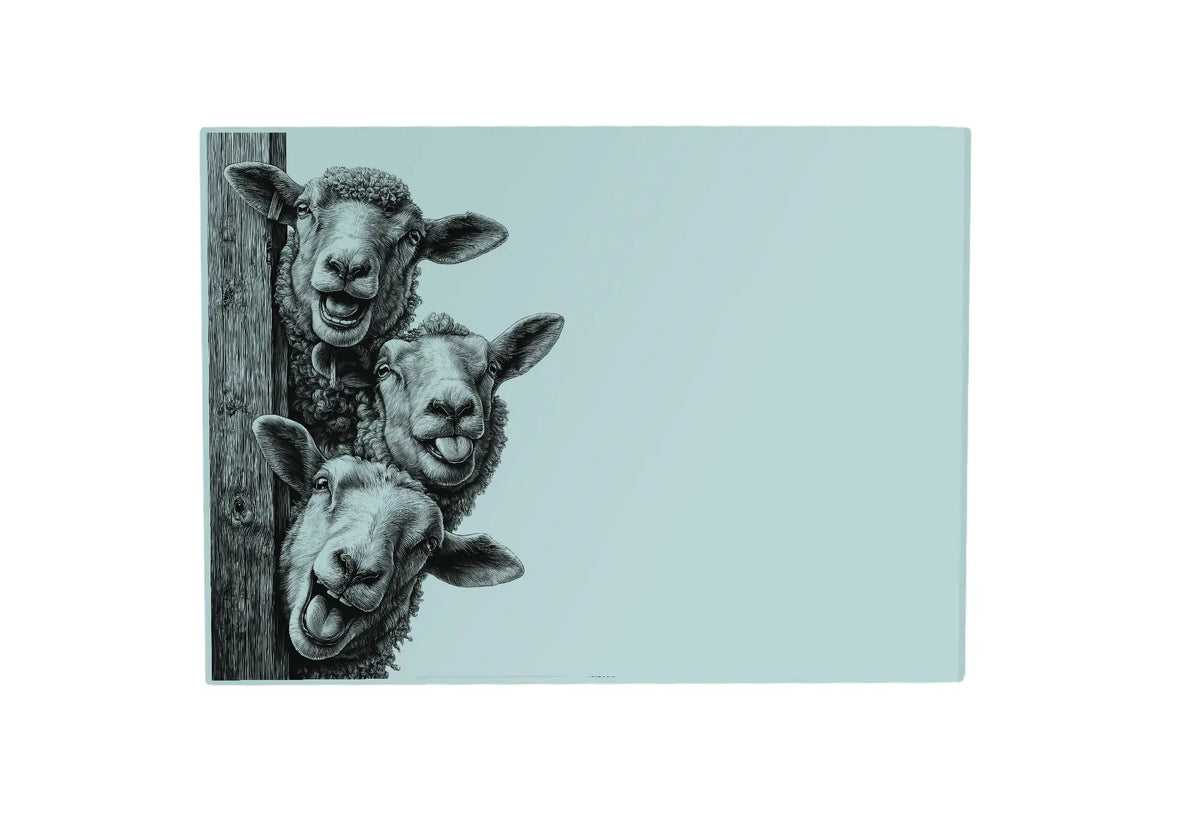 Laughing Sheep Glass Placemat Laughing Sheep Glass Placemat