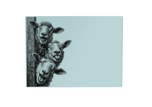 Laughing Sheep Glass Placemat Laughing Sheep Glass Placemat