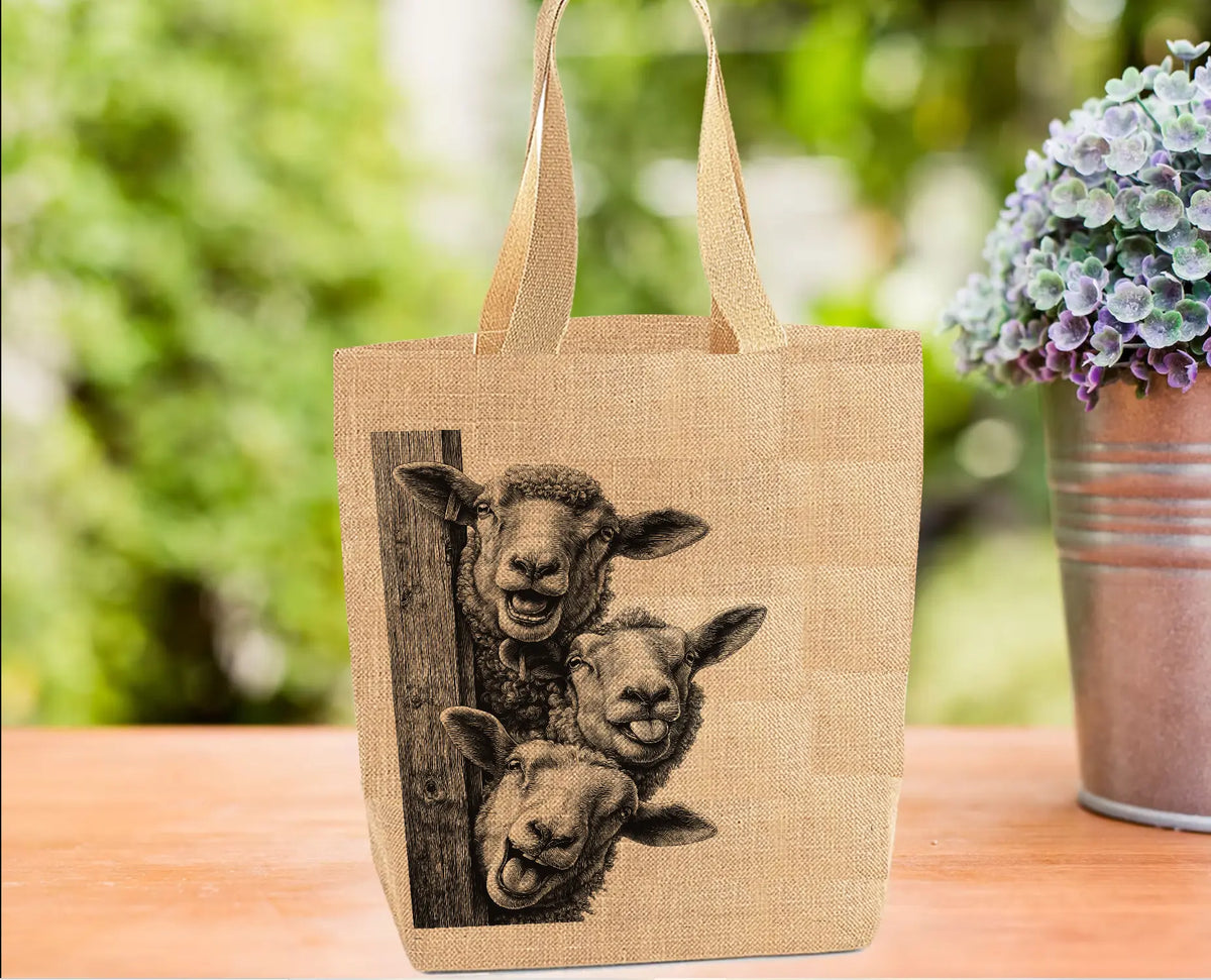 Peeking Sheep Tote Bag Peeking Sheep Tote Bag