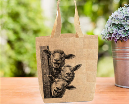 Peeking Sheep Tote Bag Peeking Sheep Tote Bag