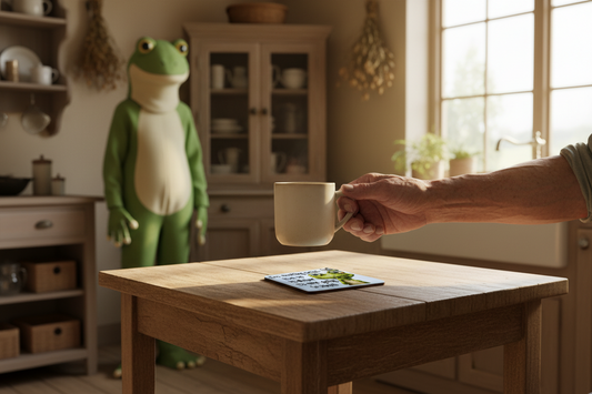 Stop Expecting Normal Frog Hardboard Coaster Stop Expecting Normal Frog Hardboard Coaster