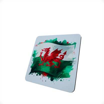 Welsh Dragon Hardboard Coaster Welsh Dragon Hardboard Coaster