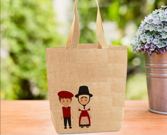 Traditional Welsh Couple Tote Bag Traditional Welsh Couple Tote Bag