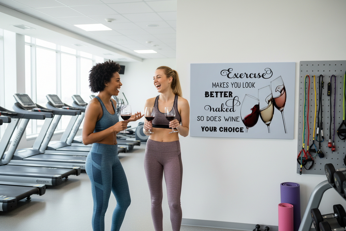 Exercise Makes You... Glossy Aluminium Print Exercise Makes You... Glossy Aluminium Print