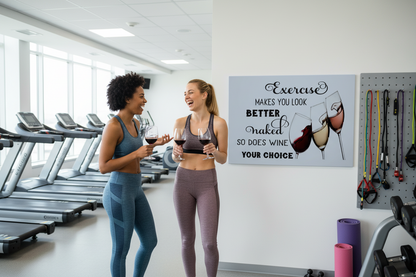 Exercise Makes You... Glossy Aluminium Print Exercise Makes You... Glossy Aluminium Print