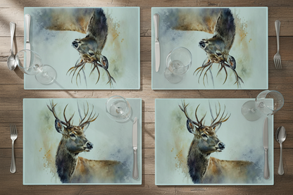 Woodland Stag Glass Placemat Woodland Stag Glass Placemat